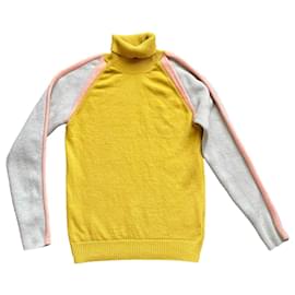 Suéter Chloé de lana y cachemira rosa beige amarillo