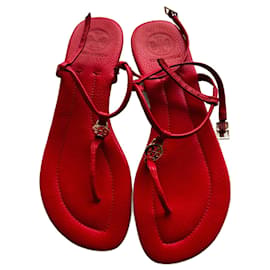 Sandali Tory Burch in pelle rossa