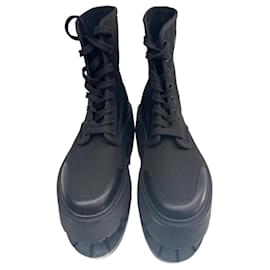 Céline Stiefeletten aus Stoff Schwarz