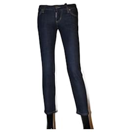 Vaqueros Dsquared2 Azul Oscuro Algodón