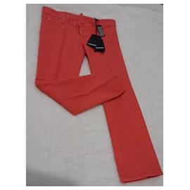 Vaqueros Dsquared2 Rojos de Algodón