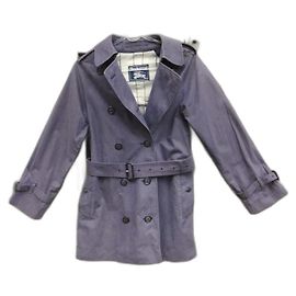 Gabardina Burberry Morada de Gabardina de Algodón