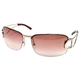 Christian Dior Gold Rose Red Tinted Sunglasses 3YGKW