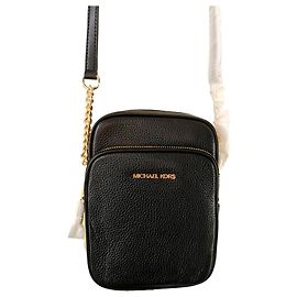 Borsa a tracolla Michael Kors Jet Set Travel in pelle nera