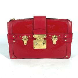 Borsa Clutch Petite Malle in Monogram Vernis Louis Vuitton