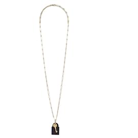 Hermès Sautoir Collier Pendentif Amulette Padlock Kelly GM String Necklace Pendant Hermes