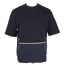Sweat-shirt en coton à manches courtes Hermes noir - Hermès