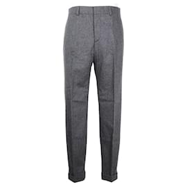 Pantalones de lana Hermes grises para hombres - Hermès