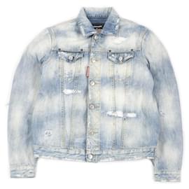 Giacca di jeans blu indaco Dsquared2 Dan