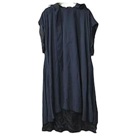 Autre Marque Vestido con capucha de acetato TOGA Marino