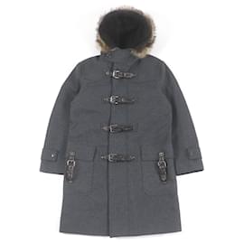 Hoodie-Mantel aus Wolle, Nylon und Pelz von Dolce & Gabbana