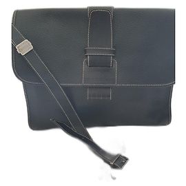 Borsa a mano Gianfranco Ferré in pelle di agnello nera