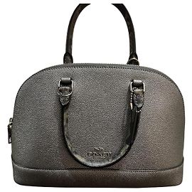 Coach Mini Sierra Bag Silver Leather Snake Print