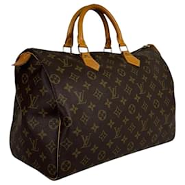 Louis Vuitton borsa a mano Speedy 35 in tela Monogram.
