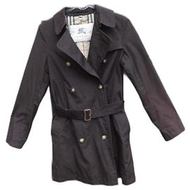 Gabardina Burberry London Marrón Oscuro