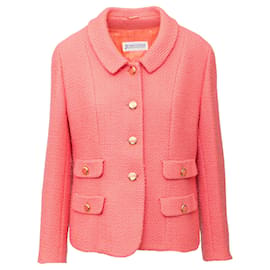 Chaqueta de lana rosa Herno