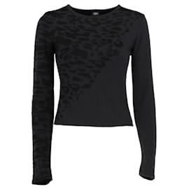 Versace Black Animalier Pullover - 2000er Jahre