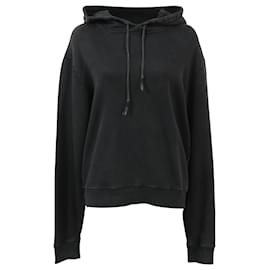 Verzierte Kapuzenjacke aus schwarzer Baumwolle Saint Laurent 1971