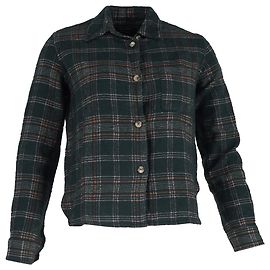 Camisa de manga larga a cuadros con botones Isabel Marant en algodón oliva