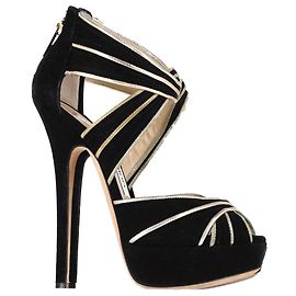 Sandali con piattaforma Koko di Jimmy Choo in suede nero