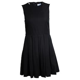 Robe noire plissée en A de RED Valentino - Red Valentino
