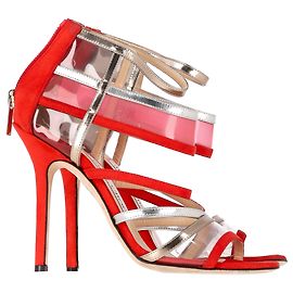 Sandálias Maitai Jimmy Choo em camurça vermelha