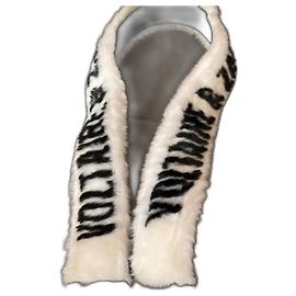 Zadig & Voltaire Faux Fur Shoulder Strap White