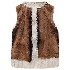 Collezionista! RTW Autunno 2001 John Galliano per Christian Dior Senza maniche con cappuccio / gilet