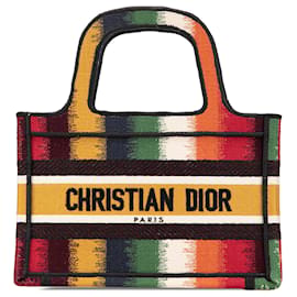 Dior Mini D Stripes Tote Giallo