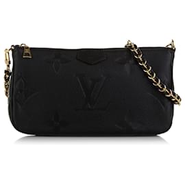 Pochette Felicie in Monogram Empreinte bicolore nero di Louis Vuitton