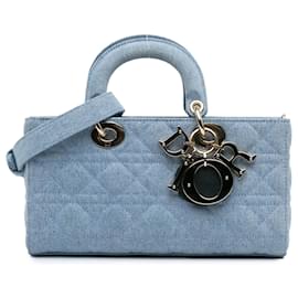 Dior Blu Medio Denim Cannage Lady D Joy