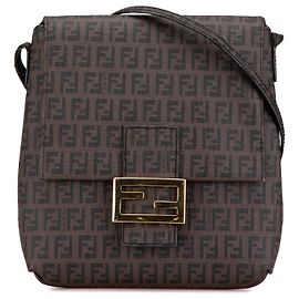 Fendi Brown Zucchino Spalmati Crossbody