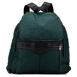 Zaino classico da viaggio Motocross in nylon verde Balenciaga