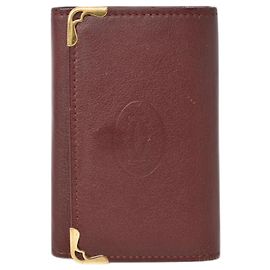 Schlüsseletui aus Bordeaux-Leder von Cartier