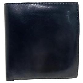 Hermès Portafoglio in pelle pieghevole Hermes in nero