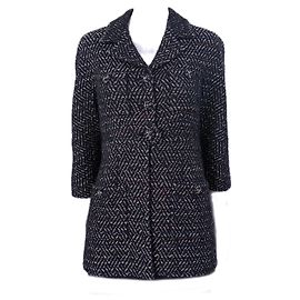 Chaqueta de tweed Lesage con botones CC Chanel París / Mónaco 34 FR