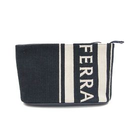 Pochette in pelle e cotone Salvatore Ferragamo