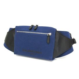Balenciaga Canvas- und Leder-Gürteltasche/Umhängetasche