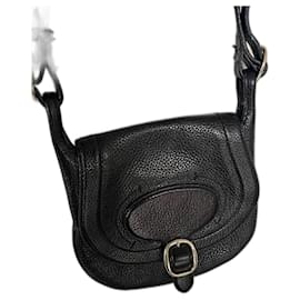 borsa a tracolla in pelle nera - Burberry
