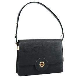 LOUIS VUITTON Epi Free Run Borsa a Spalla Nera M52402 LV Auth yk16660