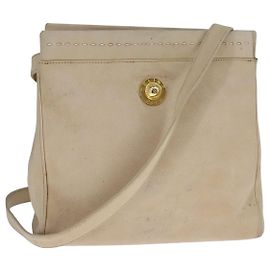 Céline Borsa a spalla CELINE in pelle beige Auth bs21606
