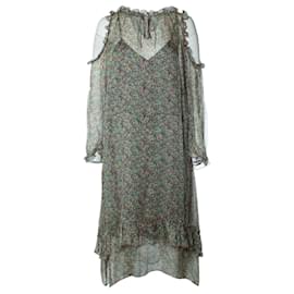 Robe deluxe en soie imprimée de récif Zadig & Voltaire
