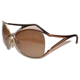 Versace Sonnenbrille Braun Gold