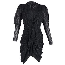 Robe imprimée métallique Atoa Isabel Marant en coton noir