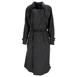 Abrigo trench midi con cinturón Isabel Marant en nylon negro