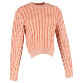 Suéter de punto grueso Chloe en lana virgen coral - Chloé