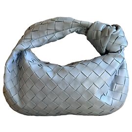 Borsa Bottega Veneta Mini Jodie in pelle di agnello azzurra
