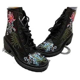 Stivaletti Kenzo in Pelle con Ricami Multicolore