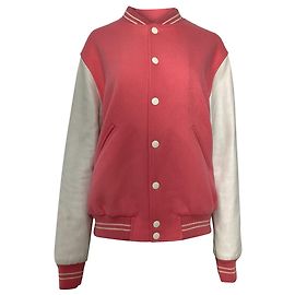 Céline Giacca Varsity Celine x Scott Reeder in lana rosa