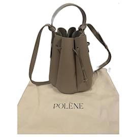 Borsa Polène Numero Otto in pelle taupe